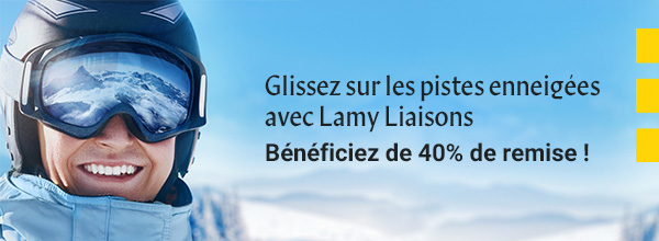 Glissez sur les pistes enneigées et bénéficiez de 40% de remise !